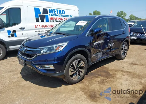 2015 Honda Cr-V Touring из США, поврежденный, VIN 5J6RM4H95FL106693
